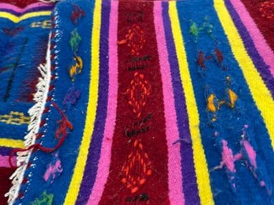 Blue-Pink-Yellow Acrylic Carpet