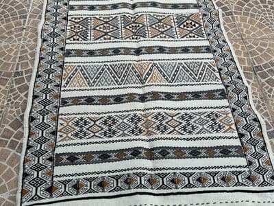 Grey-Beige-Caramel Wool Carpet